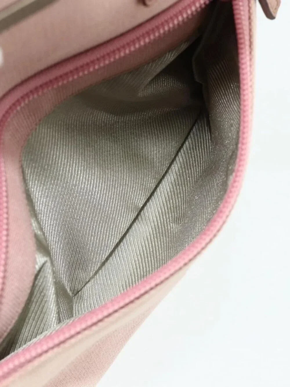 GUCCI Hand Bag Canvas Pink Silver 76480 Auth mr2317
